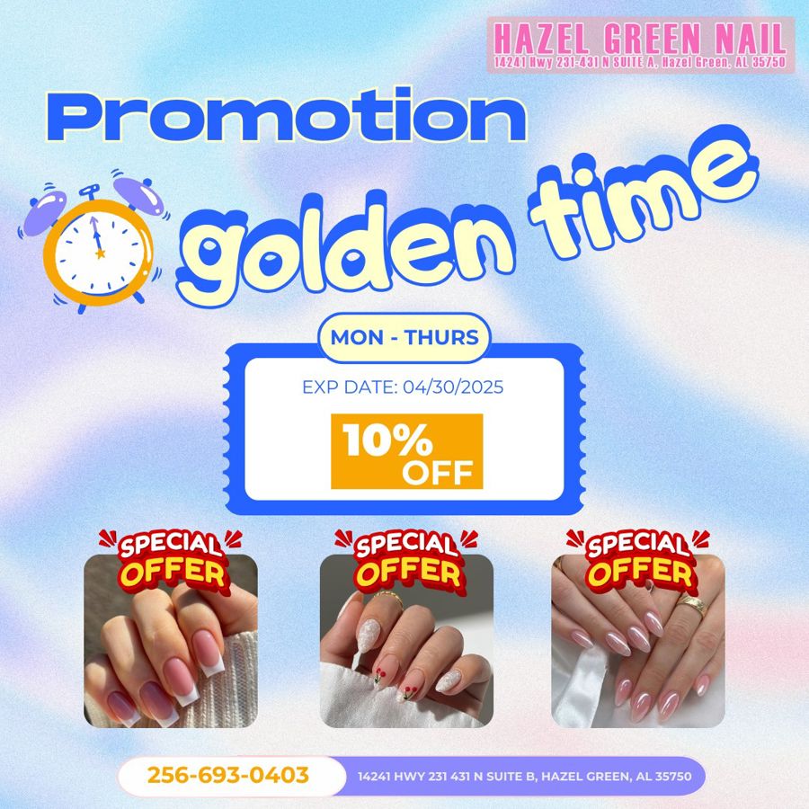 MONDAY - THURSDAY 10% OFF